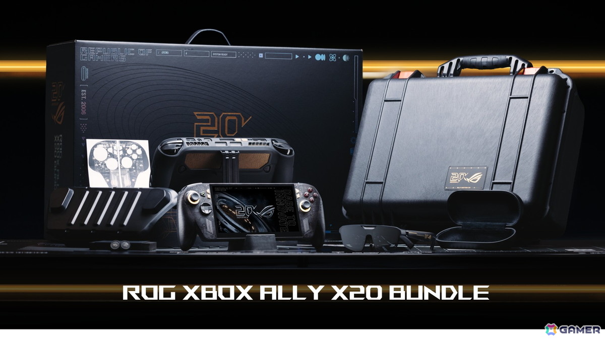 ASUS「ROG XBOX Ally X20」が10月16日発売！シリーズ初の7.4型有機EL搭載、ROG設立20周年記念モデルの画像
