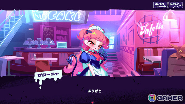 ケーキとなった自分を“喰わせて”人外メイドと絆を結ぶローグライト系ラブコメADV「Inferno Cafe」Steam体験版が配信!の画像