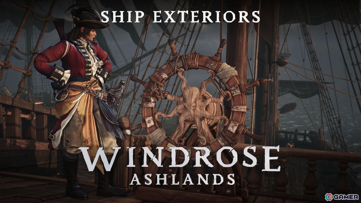 「Windrose / ウィンドローズ」船のカスタマイズがさらに自由に!大型アップデート「Ashlands」で外装パーツや配色のカスタマイズ機能が拡充の画像