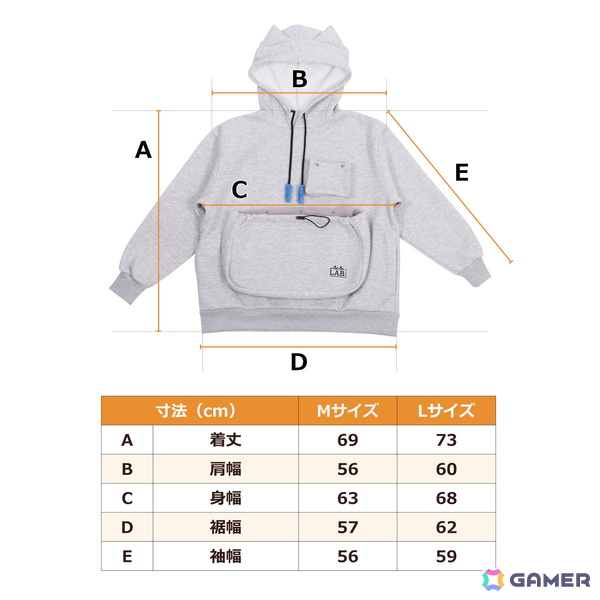 猫をお腹のポケットに入れてゲームができる「にゃんガルーパーカー3」発売！猫じゃらし紐＆撮影用スマホポケットを新搭載の画像6