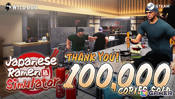 ラーメン屋シミュレーション「Japanese Ramen Simulator」累計販売本数が10万本を突破！の画像1