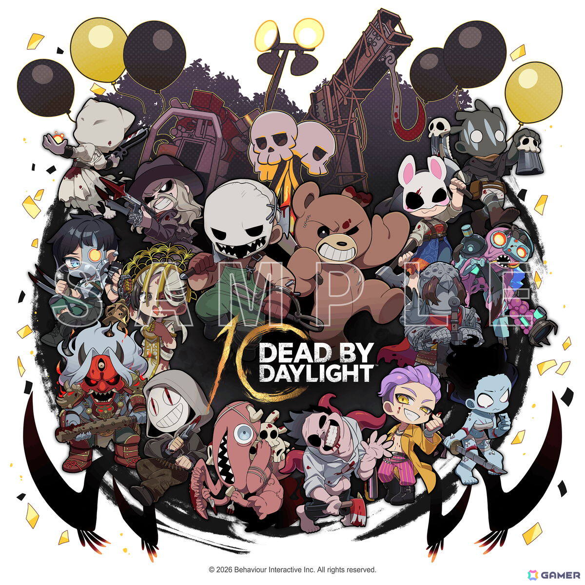 「Dead by Daylight」DiCE コラボカフェが本日より開催!ノベルティ付きコラボメニューやキーマン氏描き下ろしのグッズなどを販売の画像