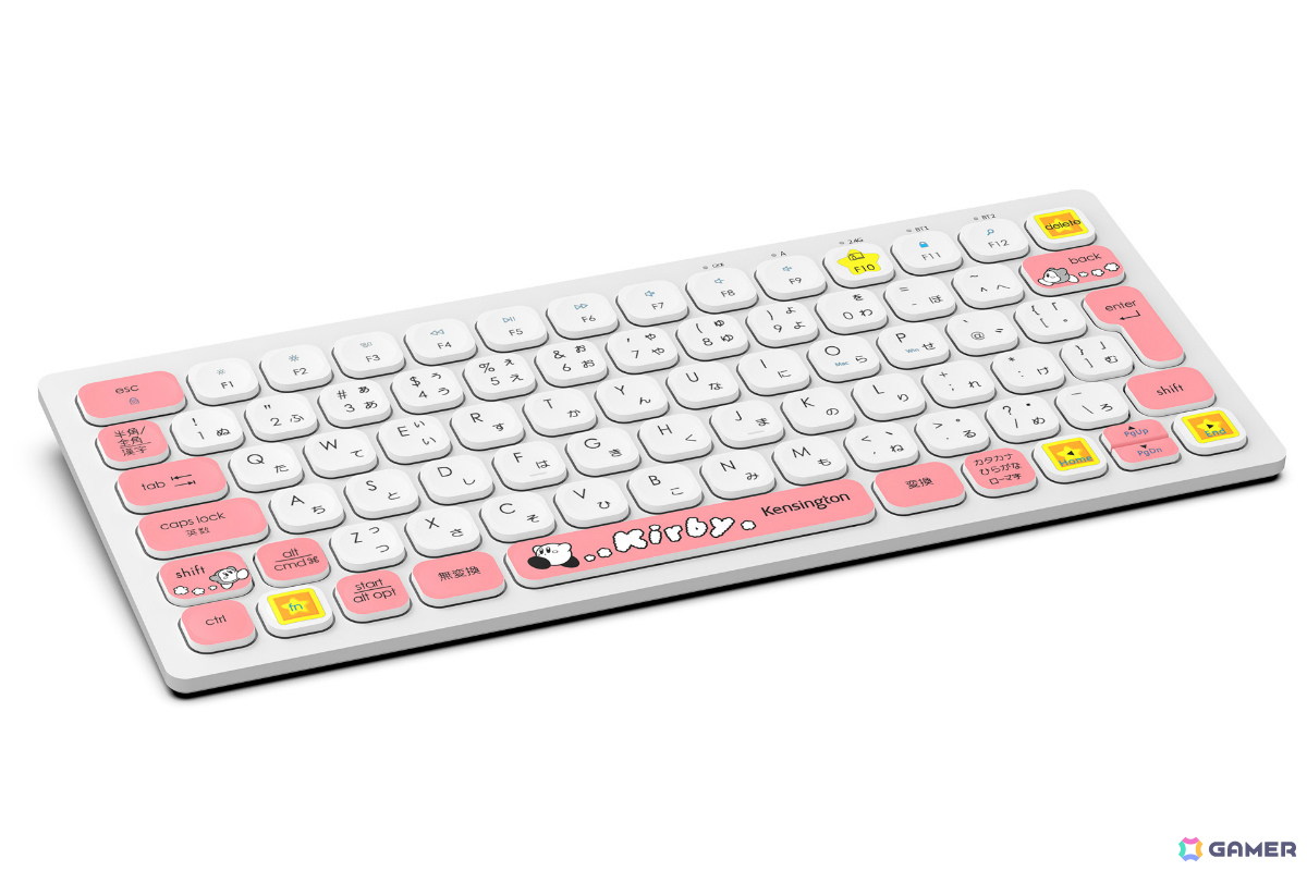 Kensington×「星のカービィ」の初コラボによるコンパクトキーボードとワイヤレスマウスが11月10日に発売！の画像
