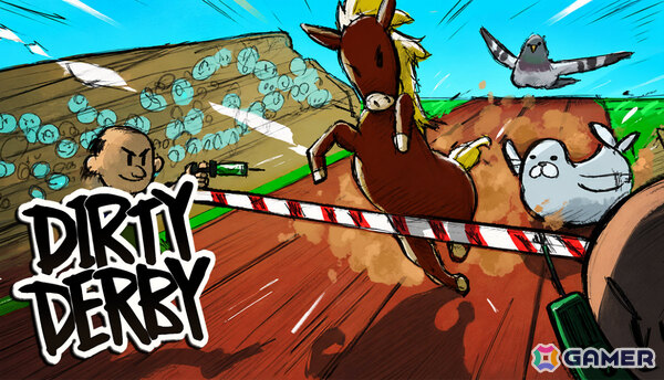 動物レースの大会で依頼された着順を作り出すオンラインパーティゲーム「Dirty Derby」体験版が公開！の画像1