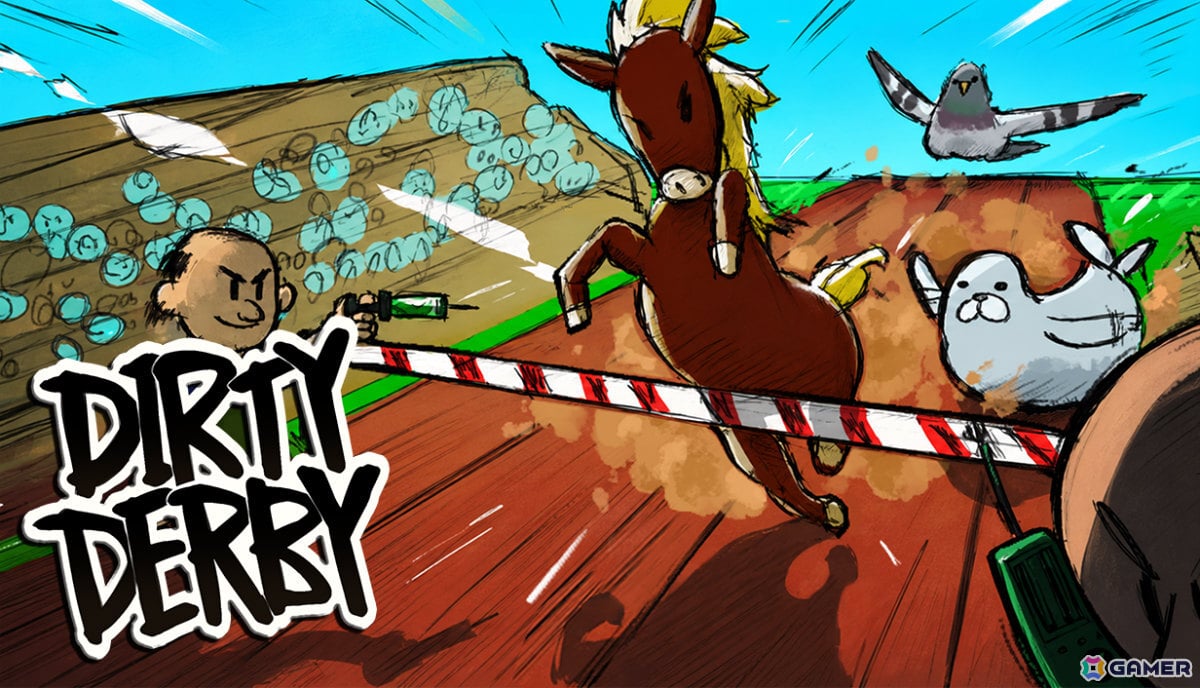 動物レースの大会で依頼された着順を作り出すオンラインパーティゲーム「Dirty Derby」体験版が公開!の画像