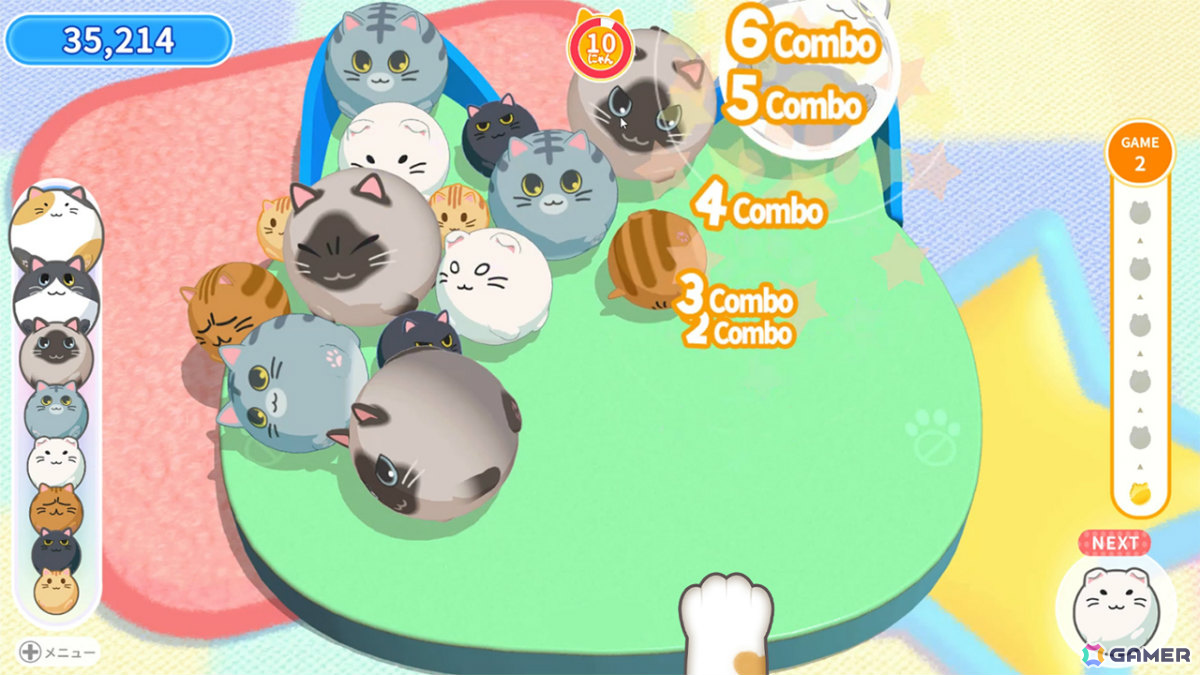 かわいい“にゃん球”を転がして遊ぶ物理パズルゲーム「にゃんにゃん にゃん球」が11月5日に配信！の画像2