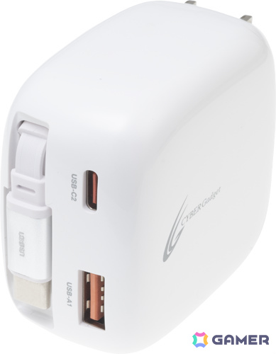 最大65W出力&3台同時充電に対応したSwitch 2/Switch向け急速充電器が発売!Type-C巻取ケーブルを内蔵の画像