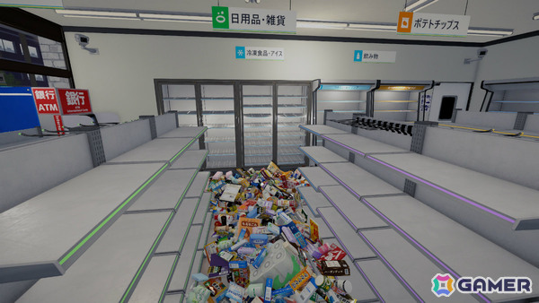 深夜のコンビニで4,000個以上の商品を正しい棚に戻していく片付けパズル「夜明けまでのおかたづけ」がリリース！の画像2