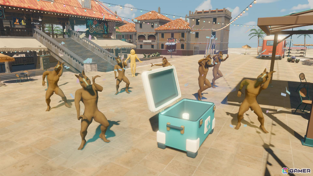 29体のNPCを率いて相手の群れから人間を見抜く1対1のFPS「MAYBE YOU!」Steamページが公開！の画像