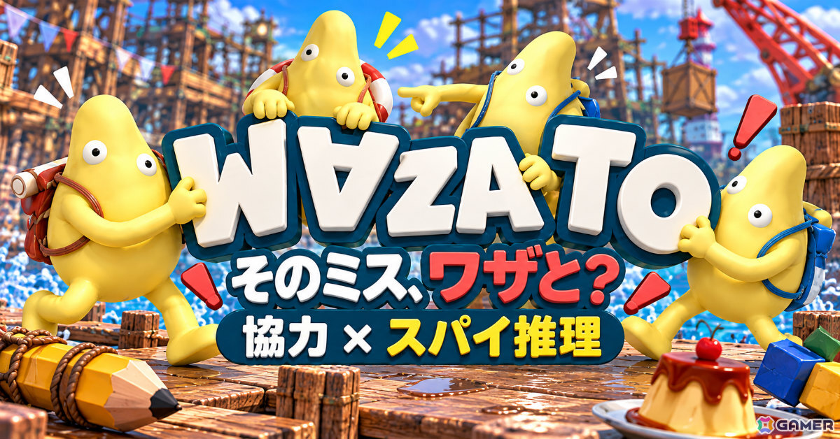 ミスした友達をどこまで信じる?4人でミニゲームに挑みながらスパイを探すパーティーゲーム「WAZATO」が10月30日にリリースの画像