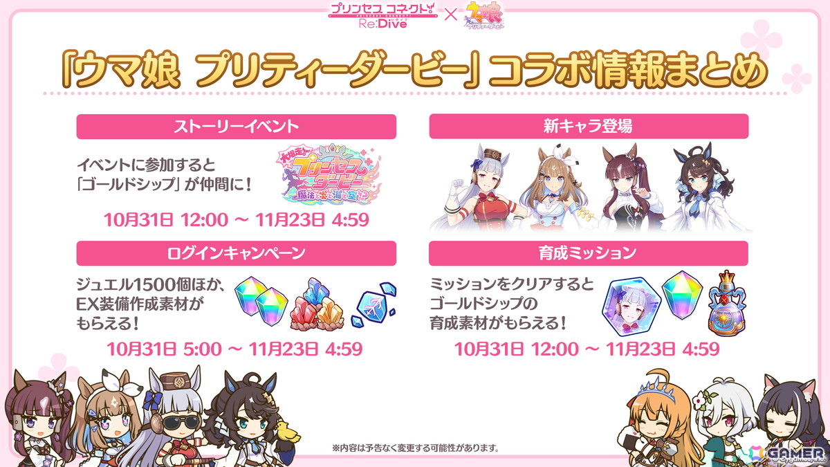 「プリコネR」×「ウマ娘」コラボが10月31日より開催!ゴールドシップはイベントで仲間に、アーモンドアイら4人が登場の画像