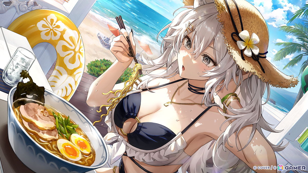 「ホロドリ」でイベント「あふれる光と、渚のドレスコード」が開催!常闇トワさん、カエラ・コヴァルスキアさん、獅白ぼたんさん、古石ビジューさんの4名が水着衣装で登場の画像