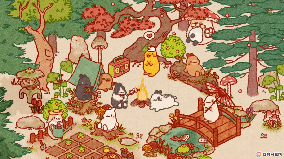 うさぎたちを島に招きながら自分だけの癒しの空間を作り上げていくゲーム「うさぎしま」Steam版が10月29日に発売!の画像