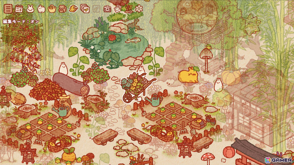 うさぎたちを島に招きながら自分だけの癒しの空間を作り上げていくゲーム「うさぎしま」Steam版が10月29日に発売!の画像