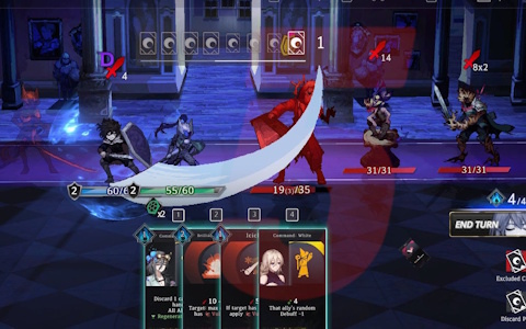 カードを使って戦況を変える4人編成RPG「アーキタイプ・ブルー」の体験版がSteam Nextフェスにあわせて配信！