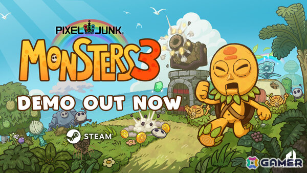 踊りながらタワーを建てモンスターの群れから拠点を守る「PixelJunk Monsters 3」初のプレイアブルデモがSteam Nextフェス限定で公開！の画像1