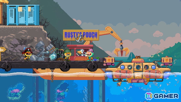 最大4人協力プレイ対応の深海探索アクション「ソルティドッグ」がSteam Nextフェスに出展!犬のダイバーとなって海底のお宝を回収の画像