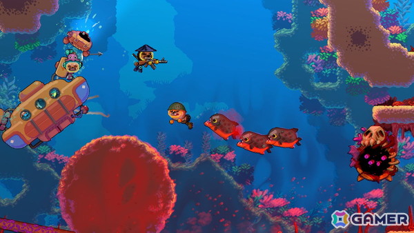 最大4人協力プレイ対応の深海探索アクション「ソルティドッグ」がSteam Nextフェスに出展!犬のダイバーとなって海底のお宝を回収の画像