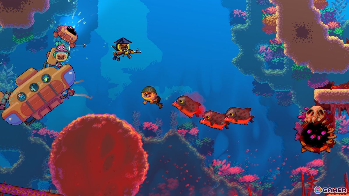 最大4人協力プレイ対応の深海探索アクション「ソルティドッグ」がSteam Nextフェスに出展！犬のダイバーとなって海底のお宝を回収の画像16