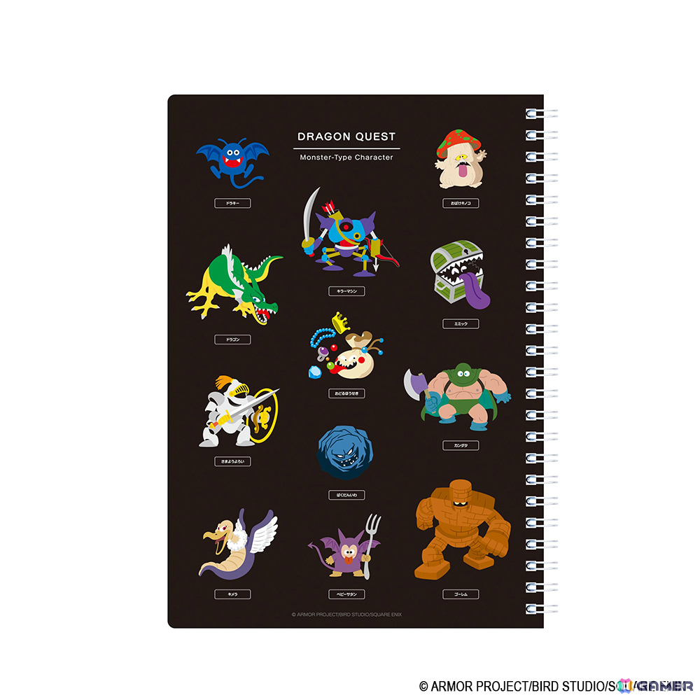 「ドラゴンクエスト文具屋」モンスターたちがデザインされたリングノートやアクリルシール、メッセージウィンドウステッカーなどが登場！の画像