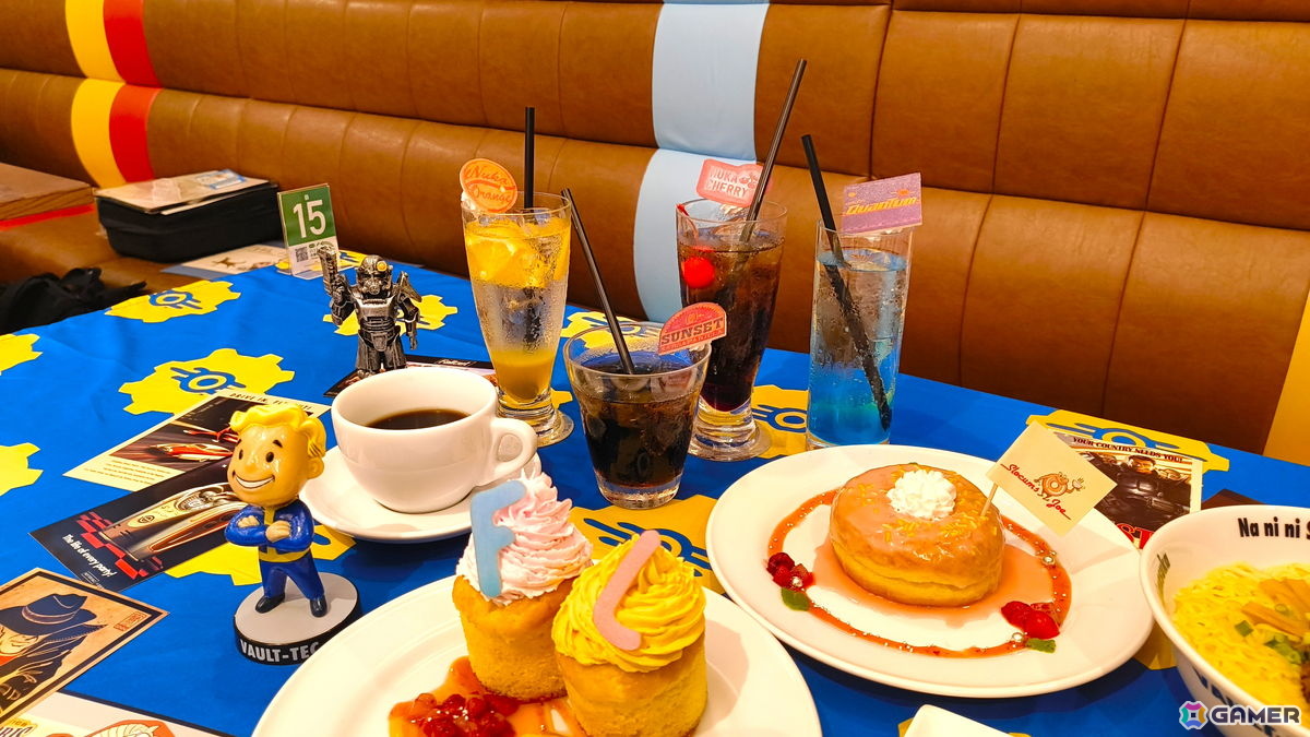 「ナニニシマスカ?」あの有名なタカハシのヌードルが食べられる!「フォールアウト」内に登場する料理を再現したフードの数々や先行販売のグッズなどもの画像