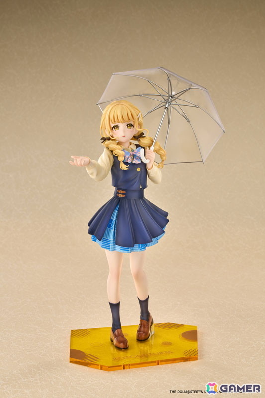 「学マス」より藤田ことねが「雨上がりのアイリス」の特訓前姿でスケールフィギュアになって登場！三つ編みの細部やスカートのしわまで丁寧にディテールを表現の画像