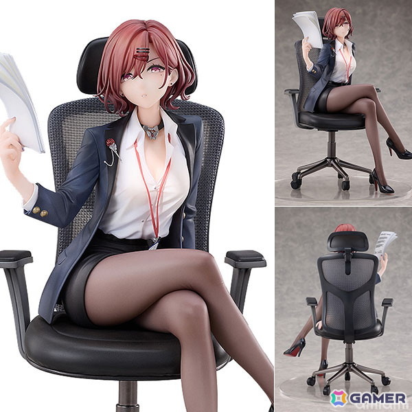 「シャニマス」×「雀魂」コラボより樋口円香が「おしごとエフォートレス」の衣装姿でフィギュア化!マグネット付きの「アクリル麻雀牌」も付属の画像