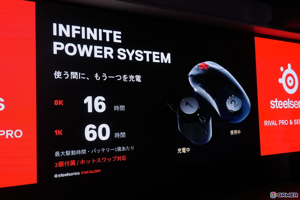 SteelSeriesの新たなフラグシップマウス「Sensei Pro」と「Rival Pro」が発表！超広帯域ワイヤレス技術「UWB」と交換式バッテリーを採用の画像