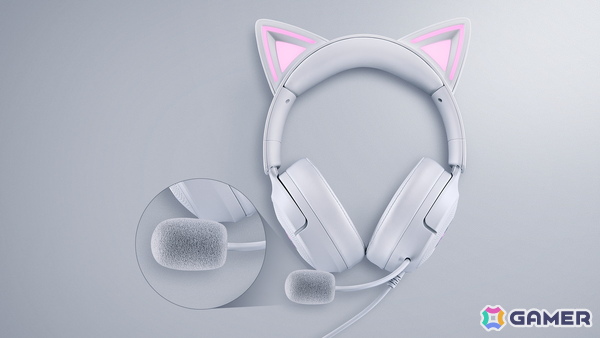 ネコミミが配信中のコメントやエモートに反応！Razerの新型ヘッドセット「Kraken Kitty V3」が登場―価格は17,580円の画像3