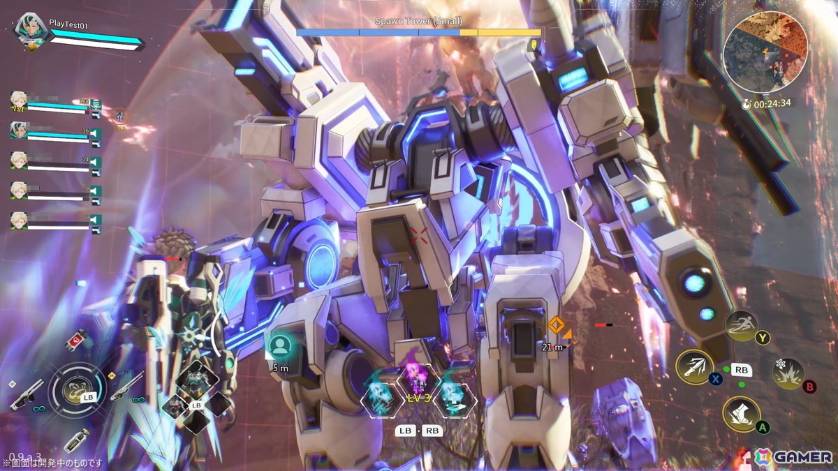 30人共闘×弾幕×カジュアルな共闘体験!ガンホー新作「B.L.U.E. NOVA」テクニカルテストに向けたビルド版を先行試遊の画像