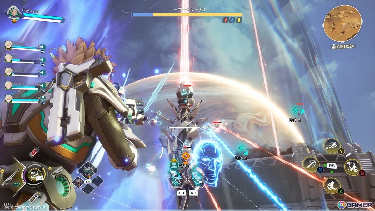30人共闘×弾幕×カジュアルな共闘体験!ガンホー新作「B.L.U.E. NOVA」テクニカルテストに向けたビルド版を先行試遊の画像
