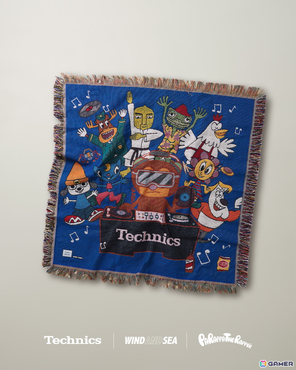 「パラッパラッパー」Technics×WIND AND SEAとのトリプルコラボを実施!本コレクションではパラッパの親友でDJでもある「PJベリー」をフィーチャーの画像