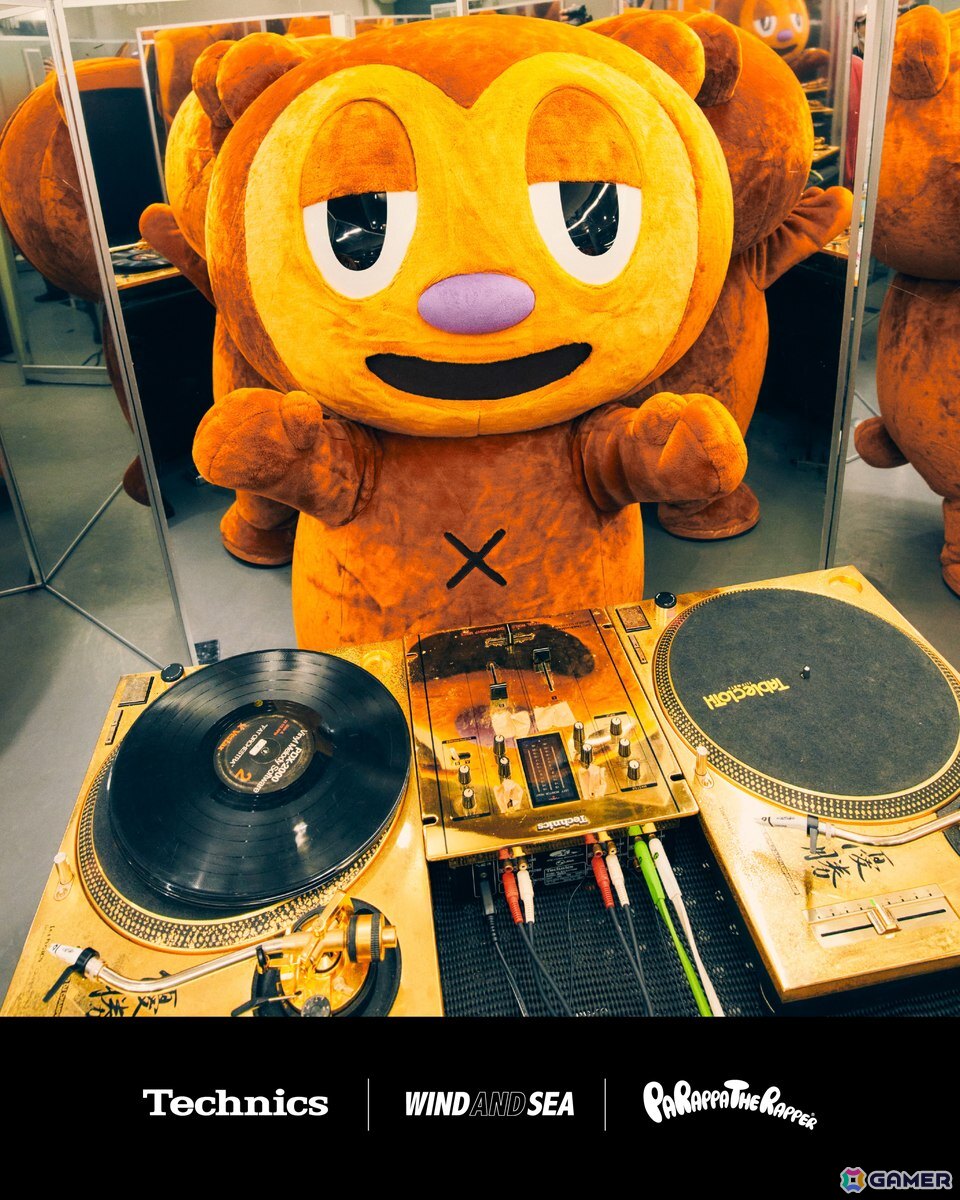 「パラッパラッパー」Technics×WIND AND SEAとのトリプルコラボを実施!本コレクションではパラッパの親友でDJでもある「PJベリー」をフィーチャーの画像