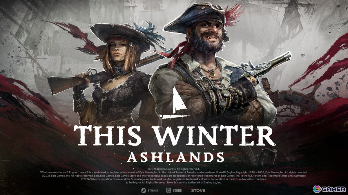 「Windrose / ウィンドローズ」大型アップデート「Ashlands」に関する開発ブログ第3弾が公開!UIの刷新や新たな派閥画面、舟歌10曲の追加を発表の画像