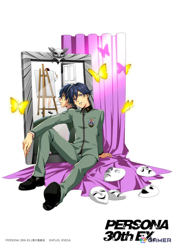 「PERSONA 30th EX.」副島成記氏の描きおろしによる展覧会キービジュアルが解禁！シリーズ各作品から8キャラのビジュアルも順次公開の画像3
