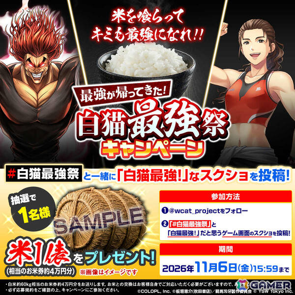 「白猫プロジェクト NEW WORLD'S」に吉田沙保里さんが帰ってきた！「吉田沙保里プロジェクト」が再開催の画像7
