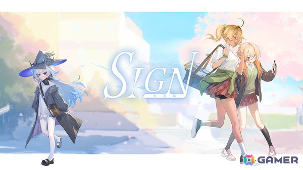 美麗ビジュアルが魅力の中国発ノベルゲーム「Sign: 砕冠編」がSteamで配信！女子高生×魔女×異世界で描くガール・ミーツ・ガールの画像1