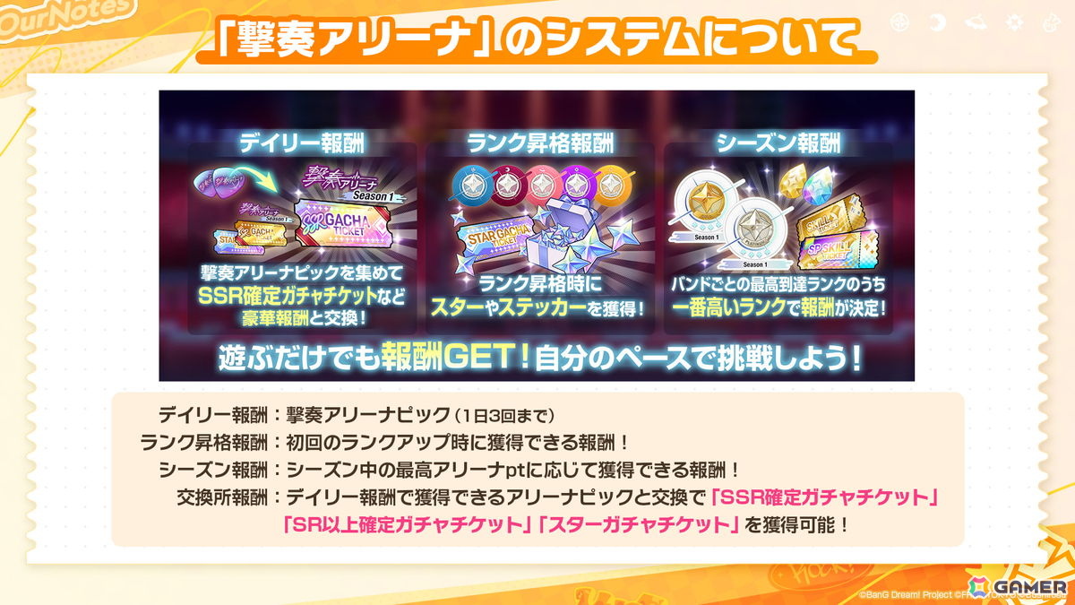 「バンドリ!アワーノーツ」に対戦型コンテンツ「撃奏アリーナ」が10月28日に実装!ハロウィンイベントや追加カバー楽曲もの画像