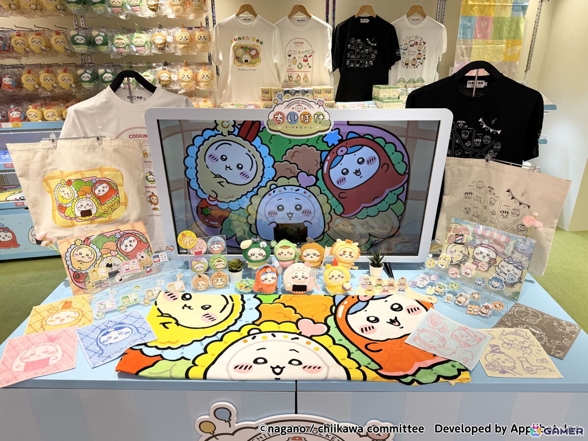 「ちいぽけ」公式グッズ第4弾の販売が行われるポップアップストアのフォトレポートが到着!お店屋さんとお弁当モチーフのグッズがずらりの画像