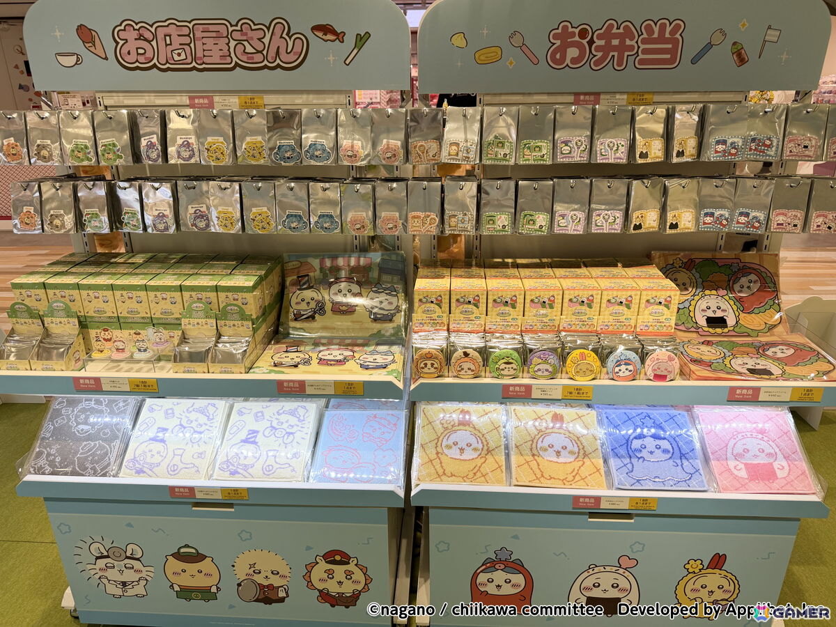 「ちいぽけ」公式グッズ第4弾の販売が行われるポップアップストアのフォトレポートが到着!お店屋さんとお弁当モチーフのグッズがずらりの画像