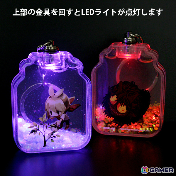 「ほの暮しの庭」&「夜廻」シリーズの新グッズが発売!ラメグリッター入りのオイルが輝くキーホルダーなどがラインナップの画像