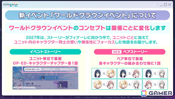 「プロセカ」ワールドリンクに続く新イベント「ワールドクラウンイベント」が発表！新曲7曲実装、書き下ろしアーティストも公開の画像13
