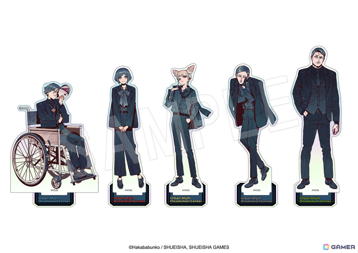 「都市伝説解体センター」黒スーツがテーマの描き下ろしグッズが「AGF2026」で発売!アクスタや缶バッジがラインナップの画像