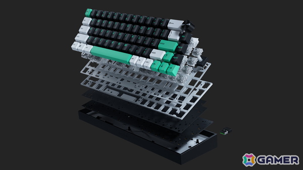 Razerの65％ゲーミングキーボード「Reclusa Mini 65%」発表！0.1mmから調整可能な磁気スイッチと3種類の接続方式を採用の画像2