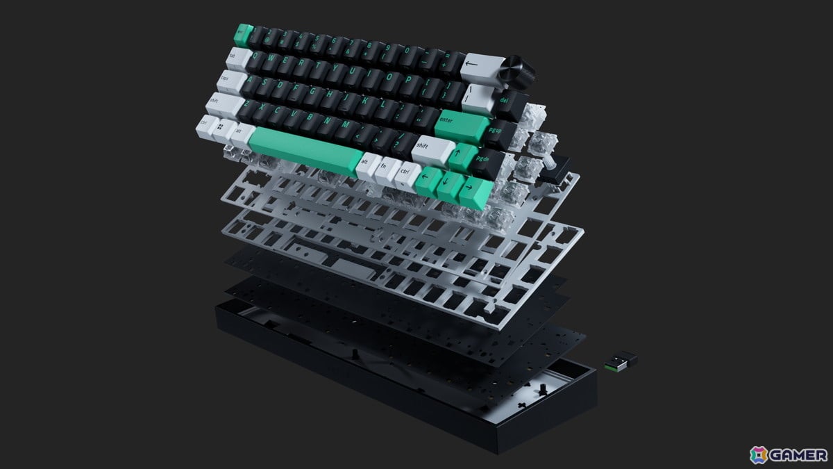 Razerの65%ゲーミングキーボード「Reclusa Mini 65%」発表!0.1mmから調整可能な磁気スイッチと3種類の接続方式を採用の画像
