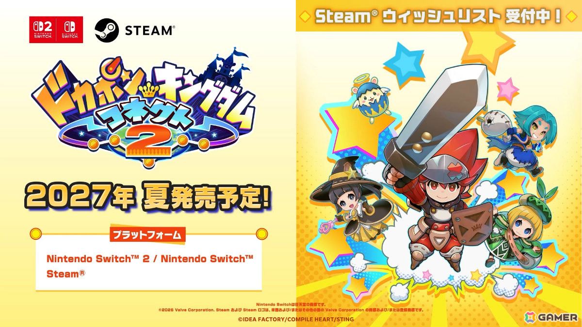 新たな“友情破壊”が幕を開ける！RPG風ボードゲーム「ドカポンキングダム コネクト2」が2027年夏に全世界同時発売の画像2