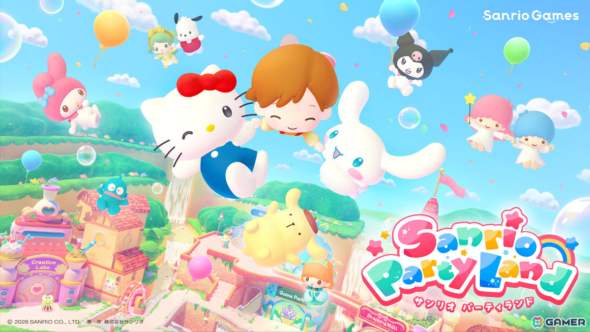 Sanrio Gamesの第1作目となるパーティゲーム「サンリオ パーティランド」が発売!甚兵衛風衣装を着たマイメロディ、ハンギョドン、チョコキャットも配信の画像