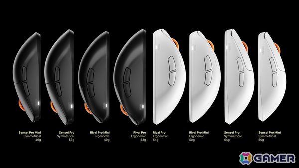 SteelSeriesの新型ゲーミングマウス「Sensei Pro」「Rival Pro」が11月20日発売！最軽量49g、UWB採用で8Kワイヤレスに対応の画像2