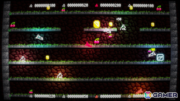「CASSETTE BOY」のミニゲーム「スーパーフロッピン」が最大8人で遊べる2ボタンジャンプアクション「スーパーフロッピンズ」となってリリース！の画像4