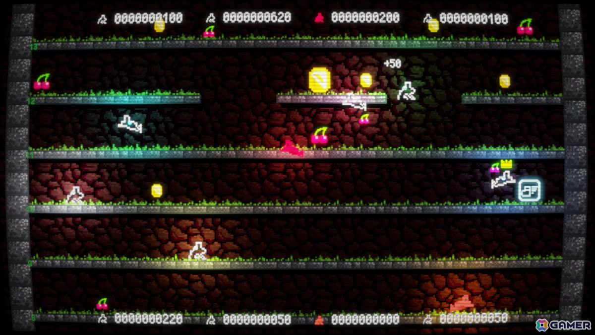 「CASSETTE BOY」のミニゲーム「スーパーフロッピン」が最大8人で遊べる2ボタンジャンプアクション「スーパーフロッピンズ」となってリリース!の画像